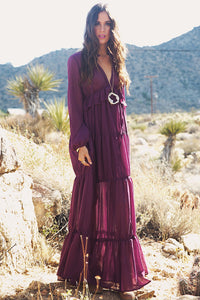 Estelle Tiered Ruffle Maxi Dress - Haute & Rebellious