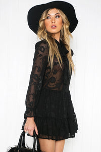 Deidra Ruffle Long Sleeve Dress - Haute & Rebellious