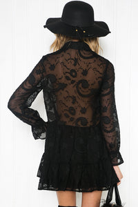 Deidra Ruffle Long Sleeve Dress - Haute & Rebellious