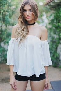 Dalia Off-Shoulder Flowy Top - Haute & Rebellious