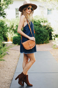 Salma Suede Fringe Bootie - Brown - Haute & Rebellious