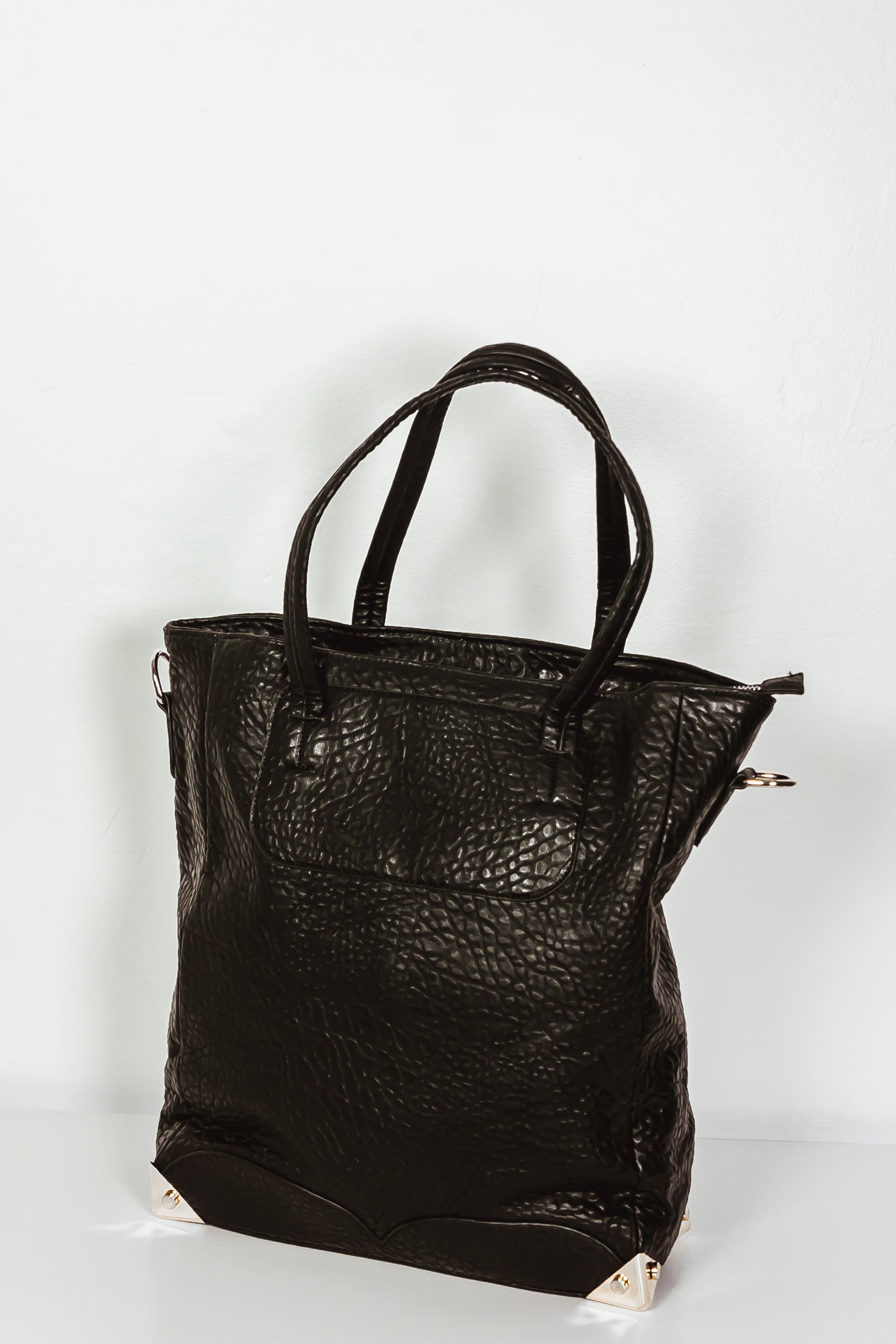 Slim Tote Medium Bag - Black