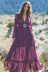 Estelle Tiered Ruffle Maxi Dress - Haute & Rebellious