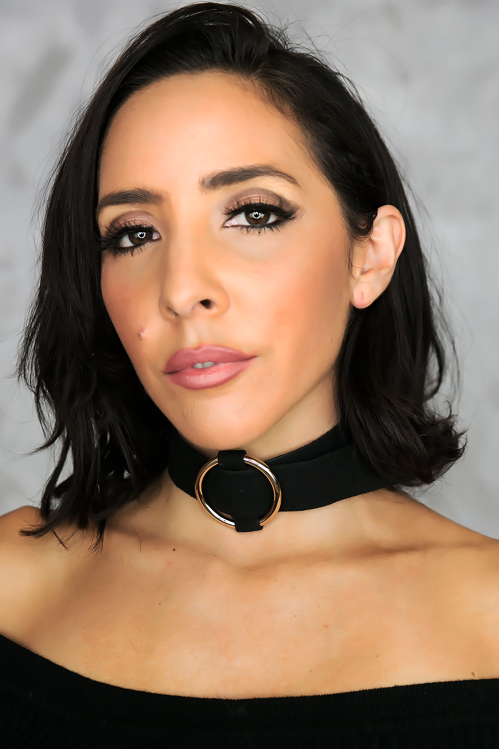 Chloe Circle Thick Choker Black Haute Rebellious