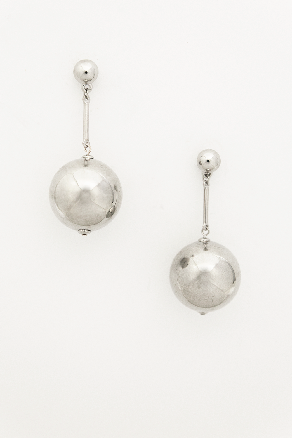 Dangle Ball Earring - Silver