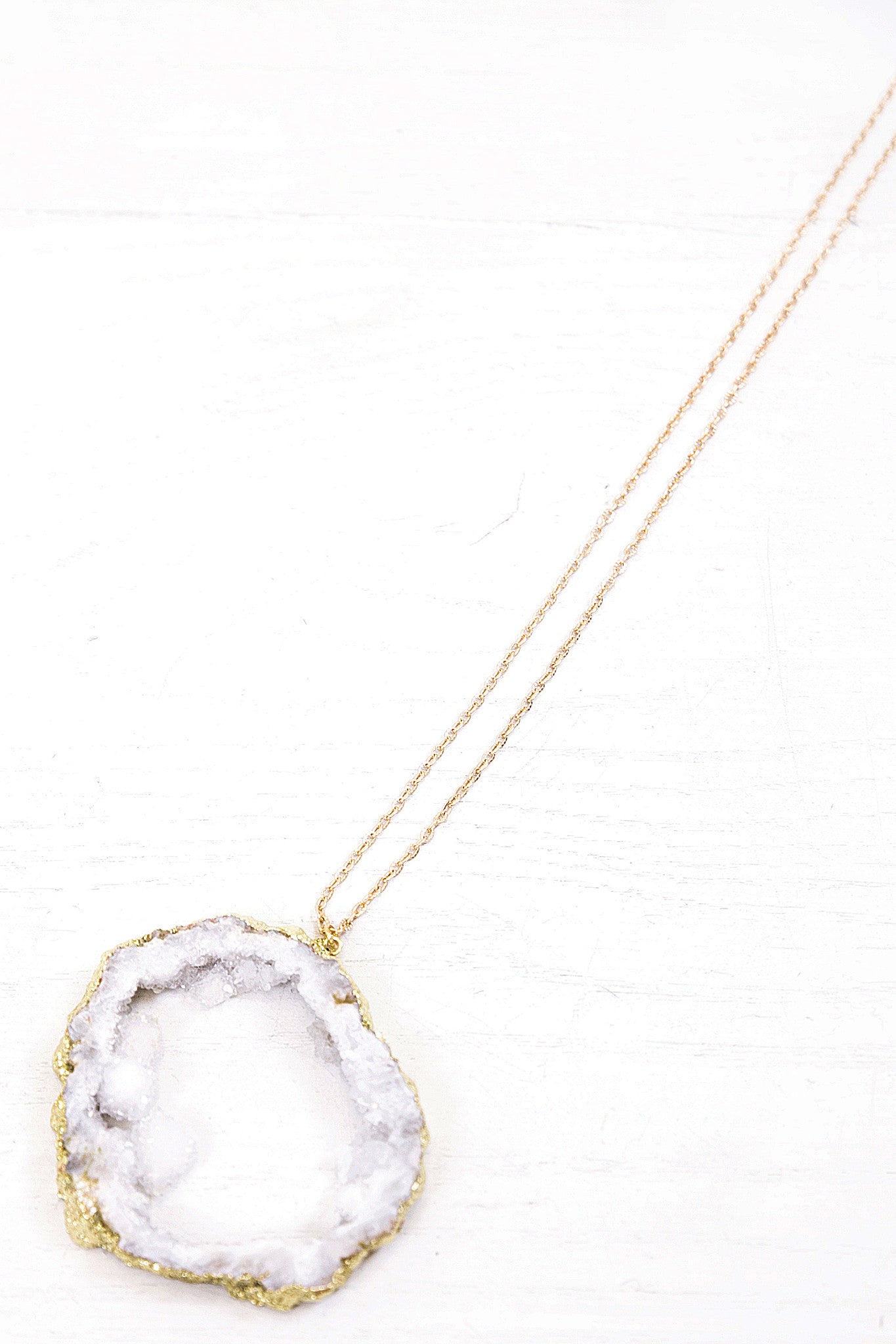 Quartz Necklace  - Gold - Haute & Rebellious
