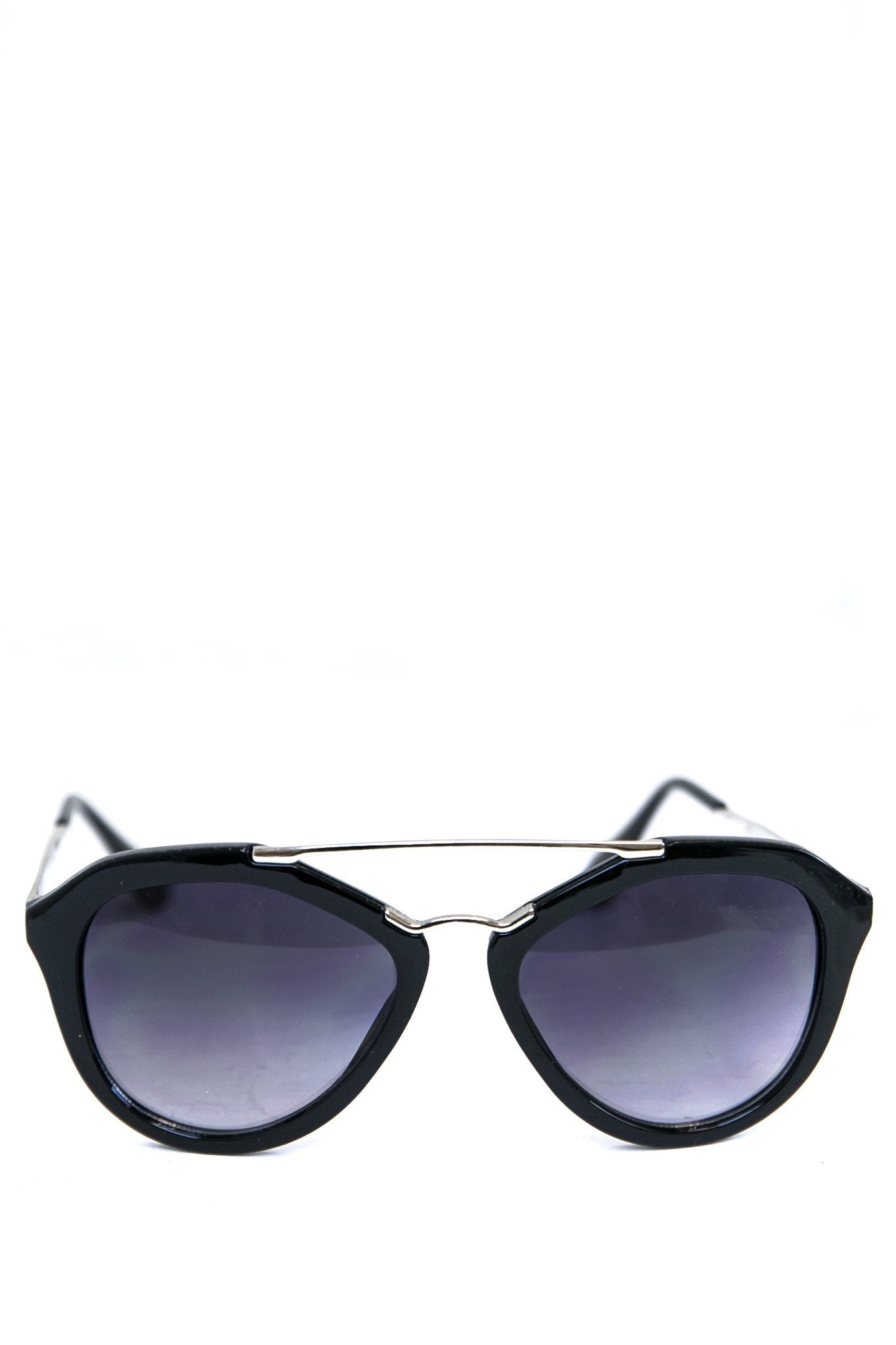 Janice Aviator Shades - Black/Silver - Haute & Rebellious