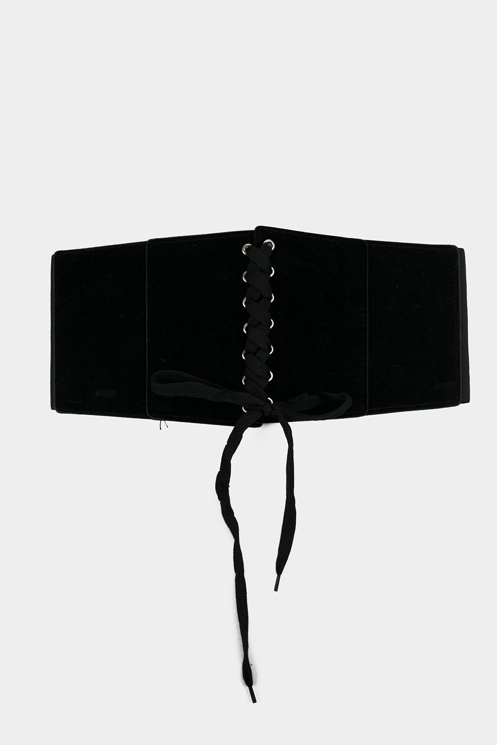 black suede corset belt