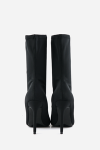 Pointy Sock Boots - Black