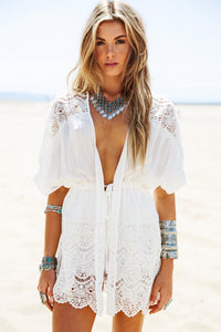 Alissa Lace Kimono Wrap - Haute & Rebellious