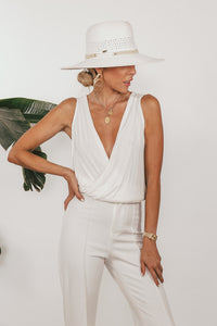 Plunging Scoop-neck Loose T-shirt