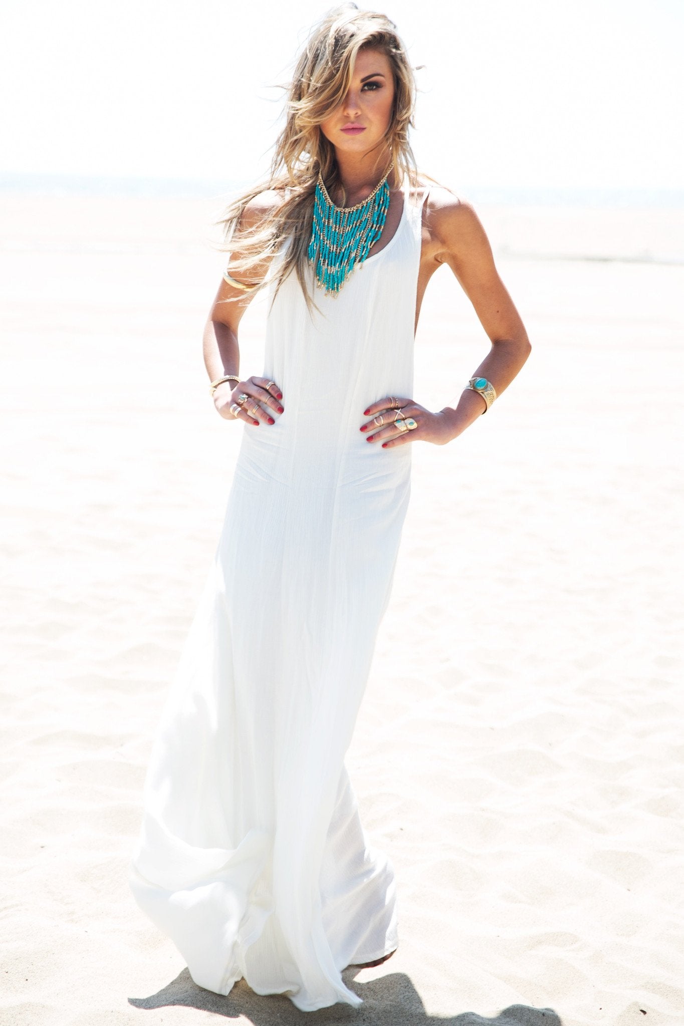 Leylana Linen Maxi Dress - Haute & Rebellious