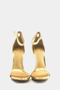 Celine Ankle Strap Heel - Gold