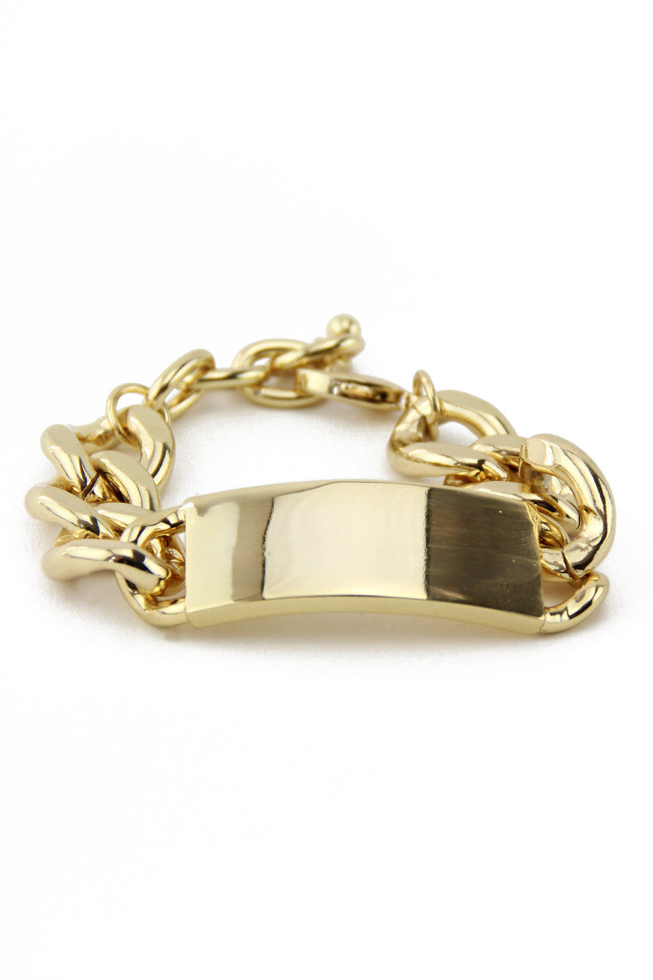 Solid gold id bracelet Clearance