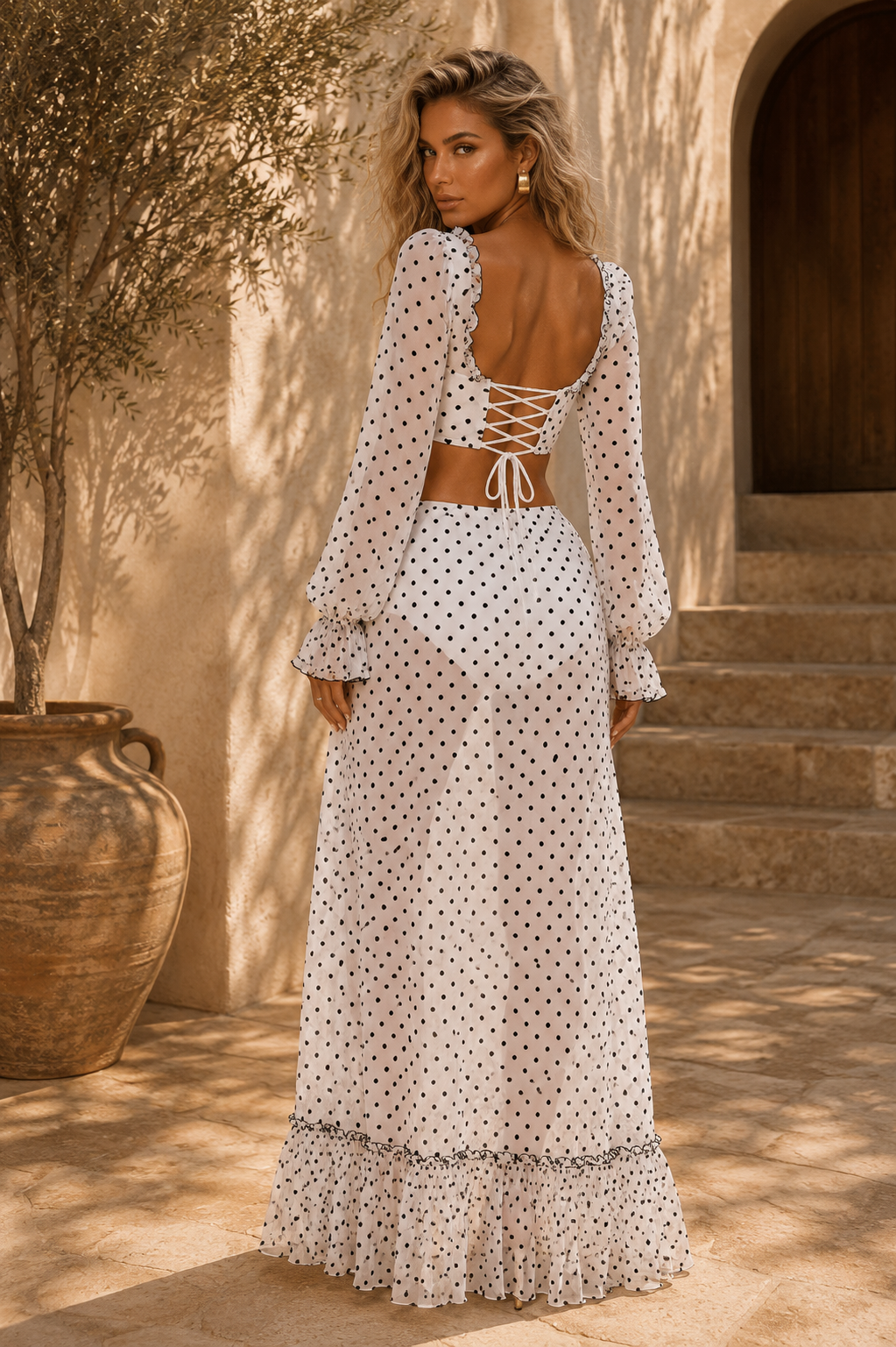 Polka Dot Romance Two-Piece Set