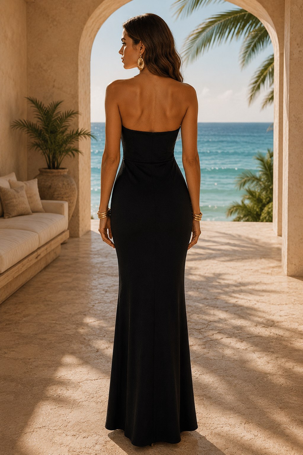 Solara Aurelia Maxi Dress - Black