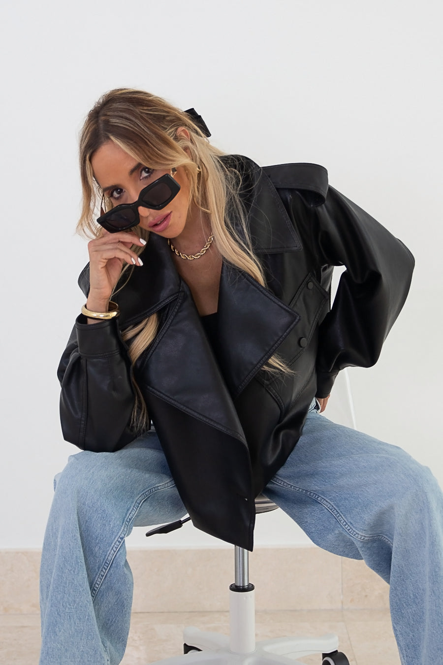 Vegan Leather Jacket - Black – Haute & Rebellious