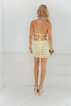 Take Me To The Tropics Mesh Cover Up - Yellow