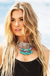 Mayan Metal Boho Necklace