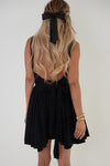 The Way To My Heart Mini Flare Dress - Black