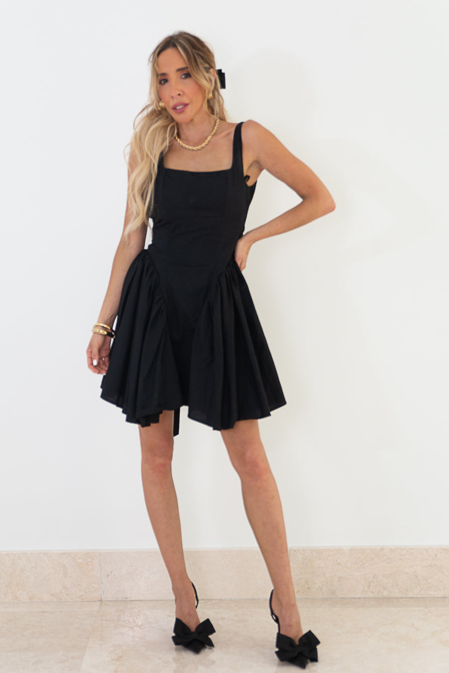 The Way To My Heart Mini Flare Dress - Black Haute & Rebellious The Way To My Heart Mini Flare Dress - Black Haute & Rebellious