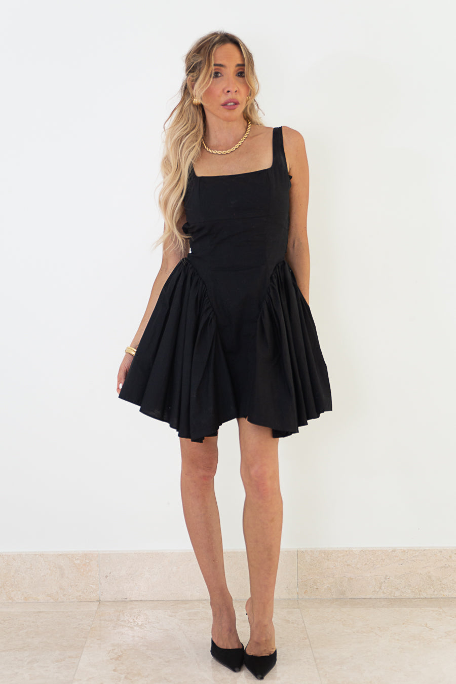 The Way To My Heart Mini Flare Dress - Black Haute & Rebellious The Way To My Heart Mini Flare Dress - Black Haute & Rebellious