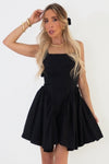 The Way To My Heart Mini Flare Dress - Black