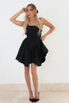 The Way To My Heart Mini Flare Dress - Black