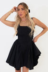 The Way To My Heart Mini Flare Dress - Black