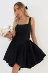 The Way To My Heart Mini Flare Dress - Black