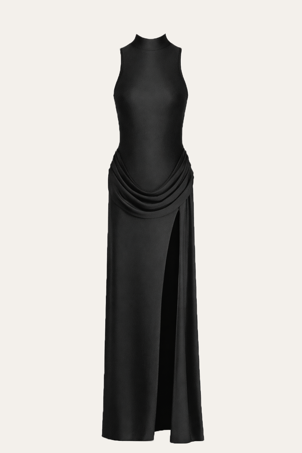 The Sculpted Drape Gown – Black - Haute & Rebellious