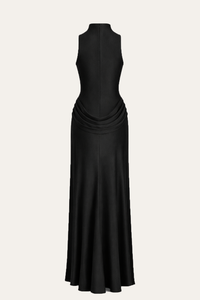 The Sculpted Drape Gown – Black - Haute & Rebellious
