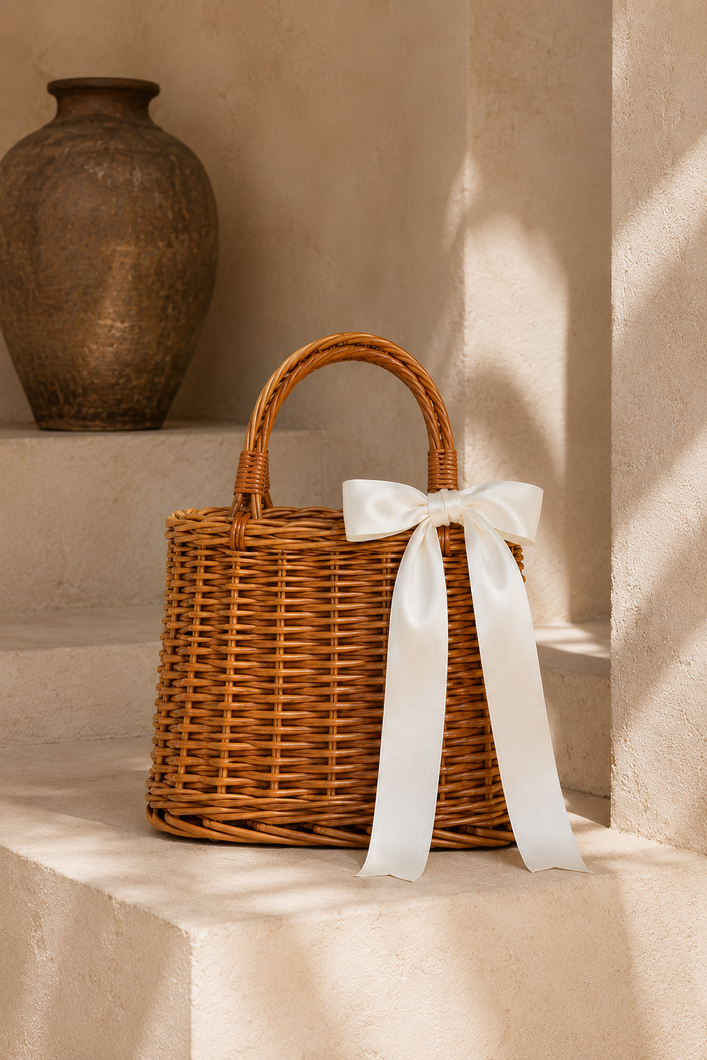 Wicker Basket Bag – Natural