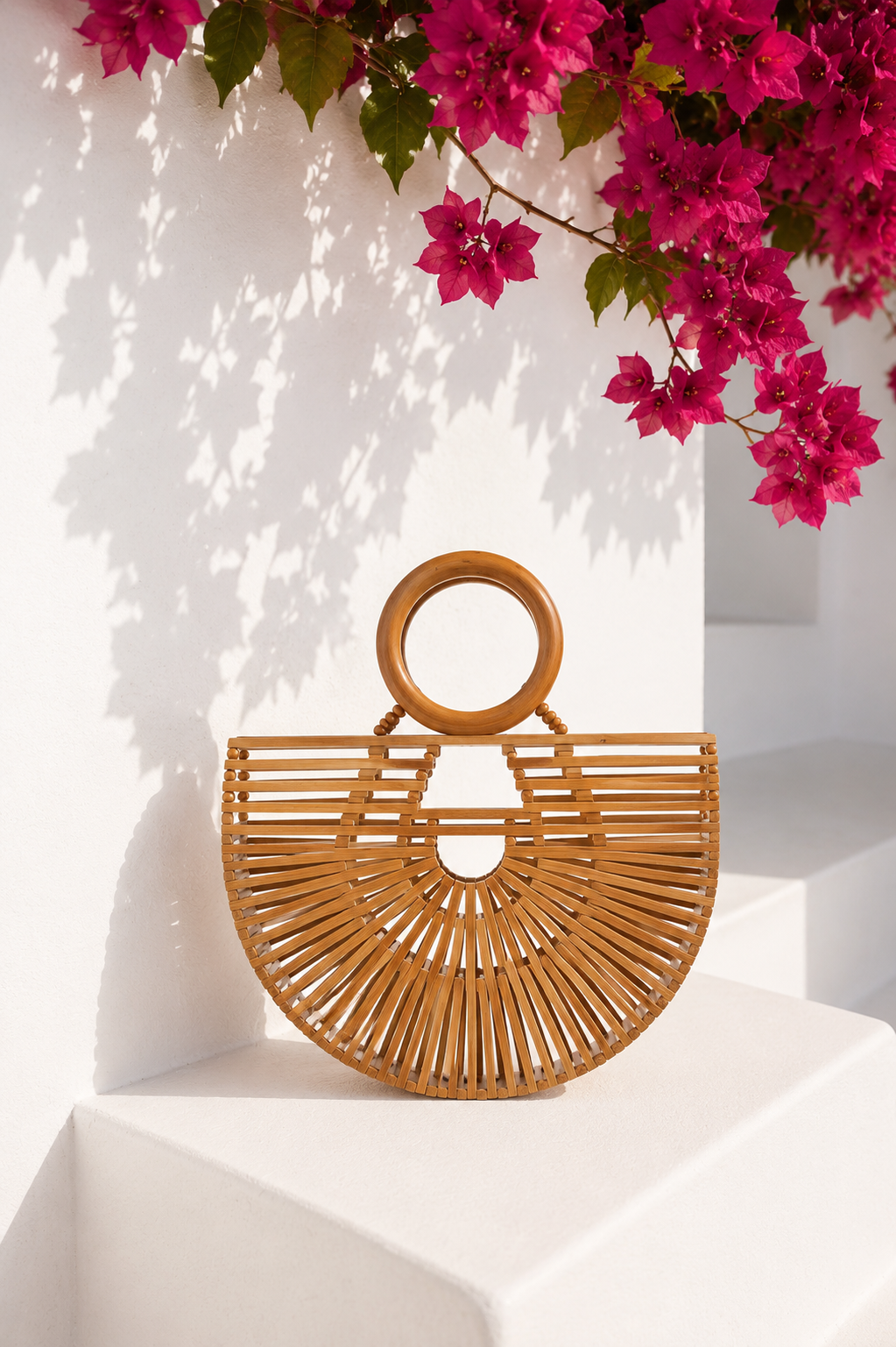 The Ibiza Bamboo Market Tote L – Natural