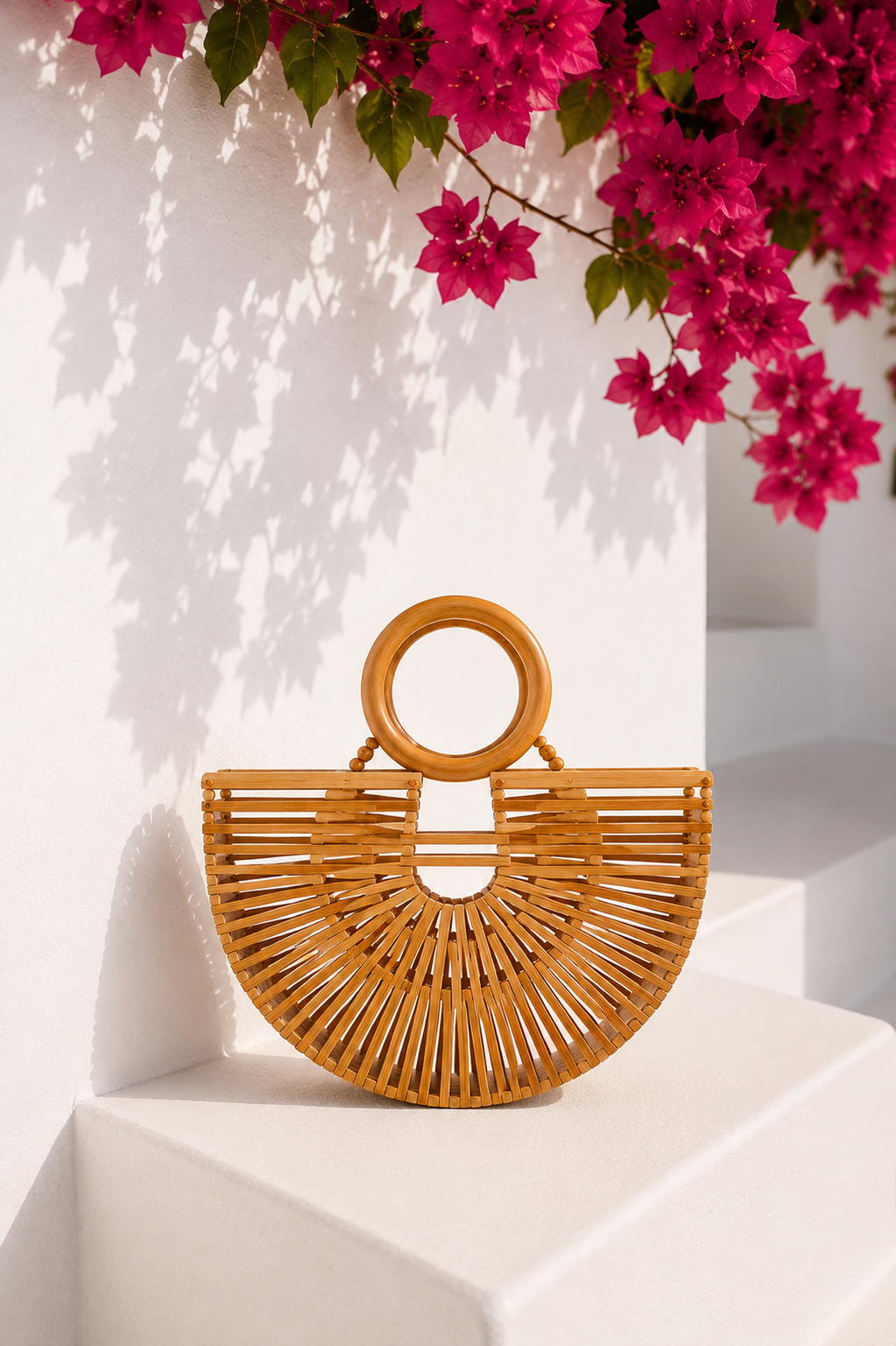 The Ibiza Bamboo Market Tote S – Natural