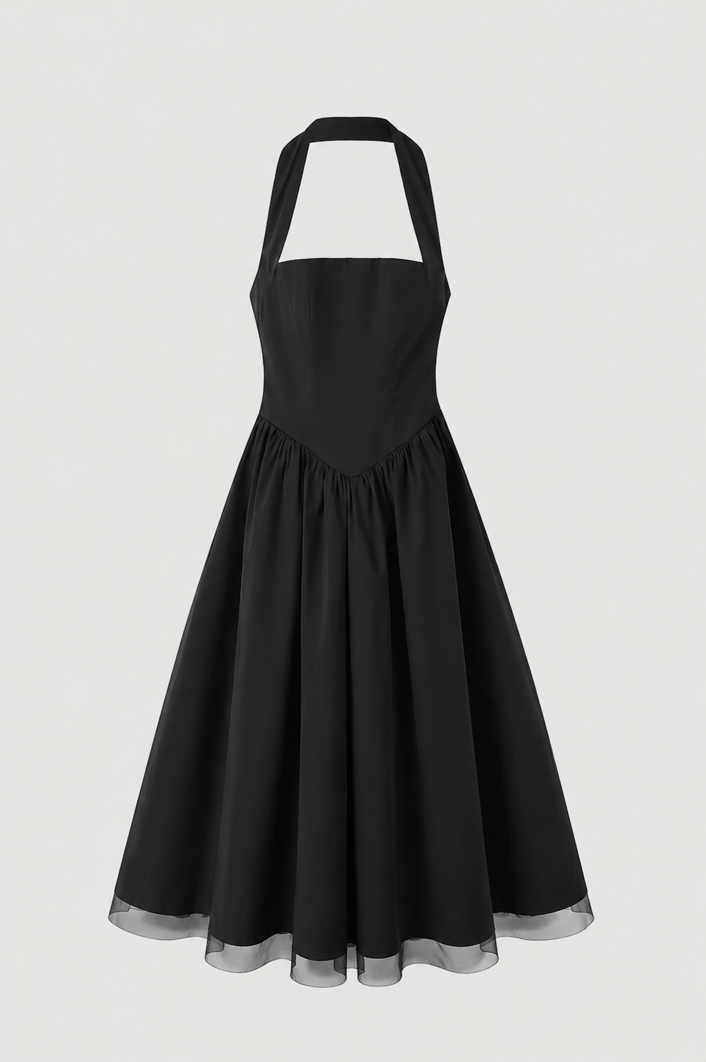 The Capri Halter Maxi Dress – black