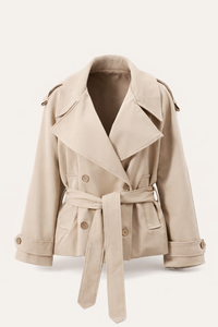 Cropped Trench Coat - Haute & Rebellious