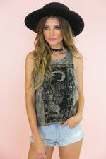 Spiritual Moon Print Tee - Haute & Rebellious