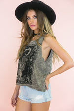 Spiritual Moon Print Tee - Haute & Rebellious