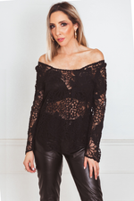Long Sleeve Lace Top