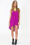 Layla High-Low Dressy Tank Top - Fuchsia - Haute & Rebellious