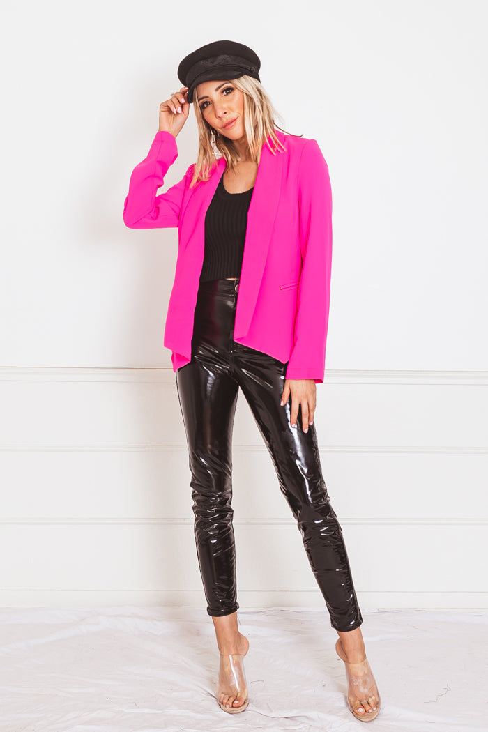 Neon Fuchsia Blazer