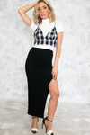 Plaid Bralette - Black - Haute & Rebellious