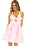 HELENA CUTOUT BABYDOLL DRESS  - Rose - Haute & Rebellious