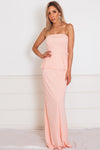 Peplum Sleeveless Maxi Dress - Blush