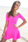Belinda Off-Shoulder Flair Dress - Haute & Rebellious