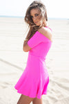 Belinda Off-Shoulder Flair Dress - Haute & Rebellious