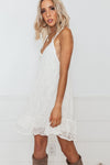 Marbella Lace Sun Dress - Natural