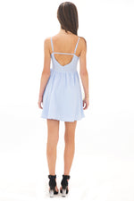 CLAIRE CHAMBRAY CUTOUT DRESS - Haute & Rebellious