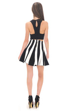 HELIX STRIPED FLARE SKIRT - Haute & Rebellious